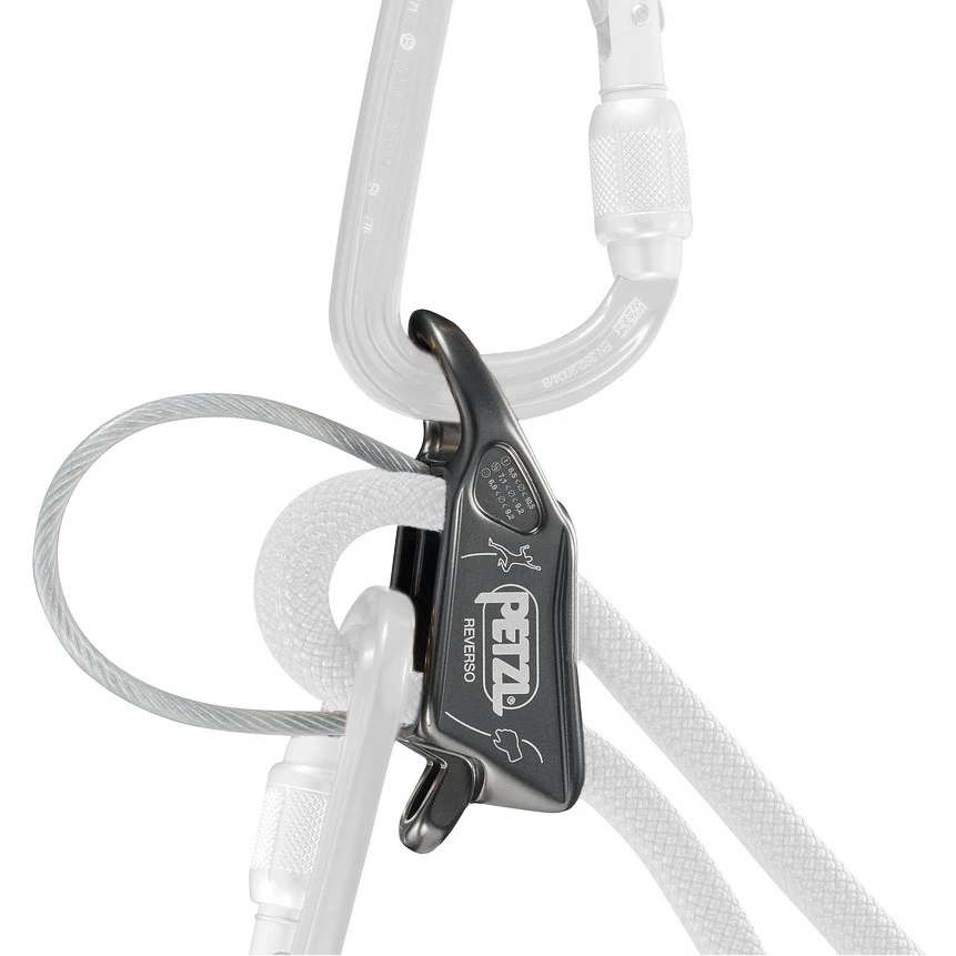 Petzl Reverso Belay/Rappel Device - Gray 4 Petzl Reverso Belay/Rappel Device - Gray - Afbeelding 4