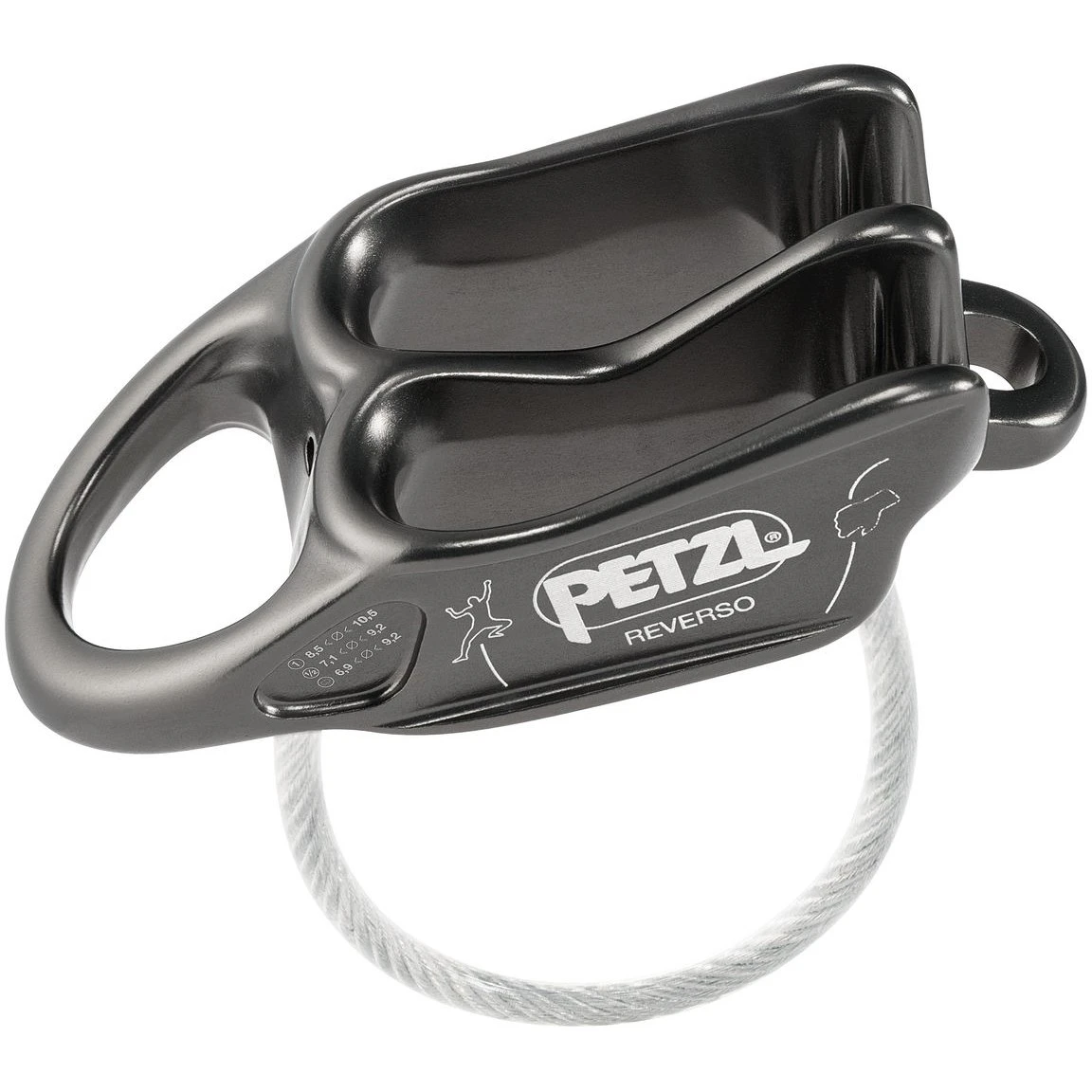 Petzl Reverso Belay/Rappel Device - Gray 1 Petzl Reverso Belay/Rappel Device - Gray